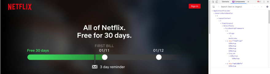 Netflix React DevTools