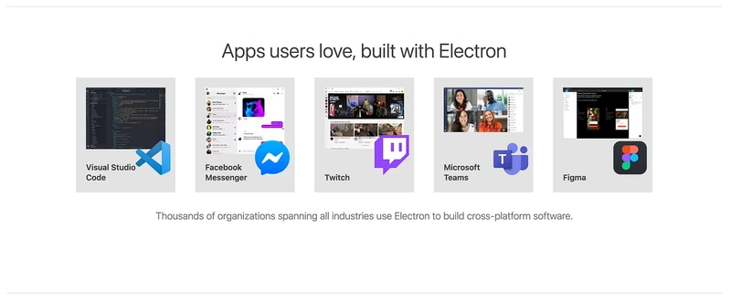 采用 Electron 构建