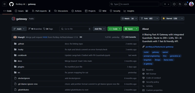 Portkey GitHub