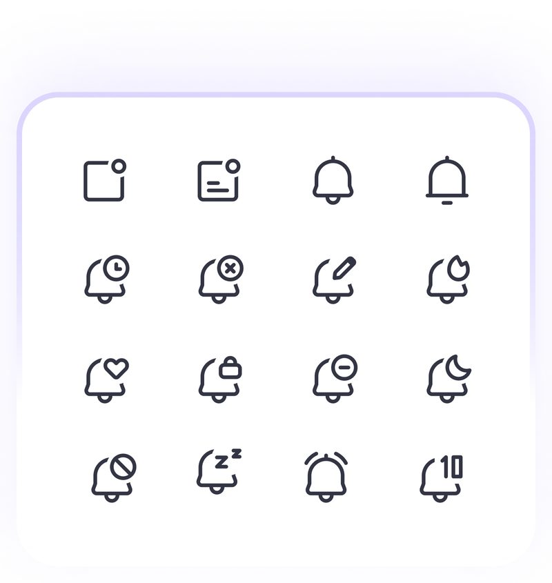 提醒和通知图标