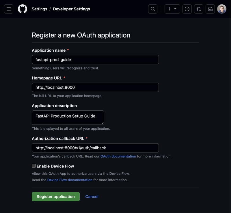 GitHub Oauth