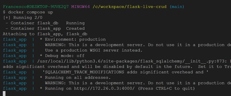 docker compose up 命令