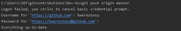 Alt gitpush