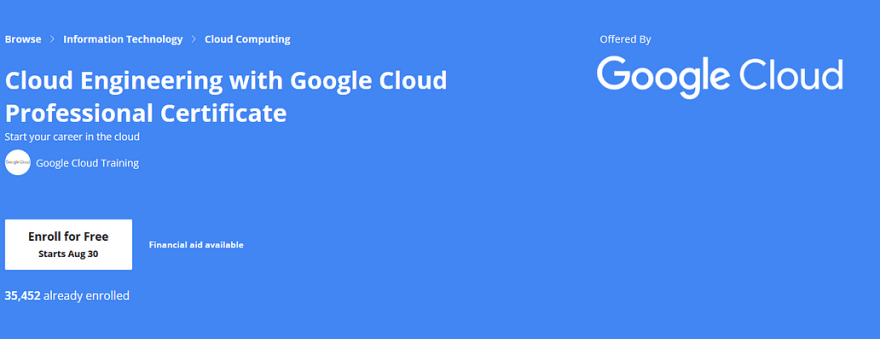 最适合 Google Cloud 工程师的 Coursera 课程