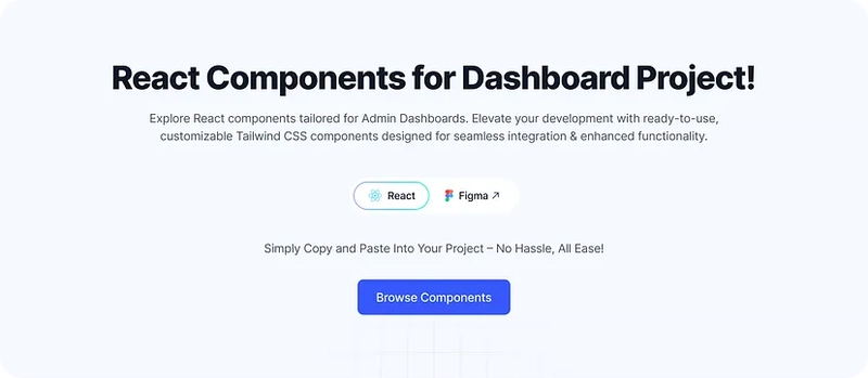 100+ React 仪表板组件