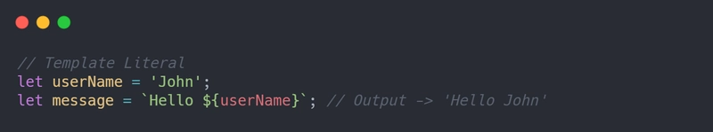 模板字面量示例