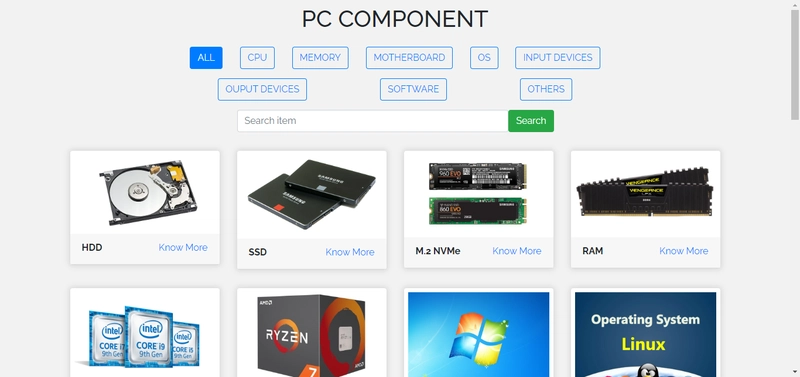 PC组件过滤