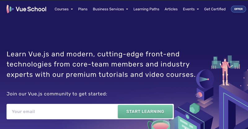 Vue 学校链接