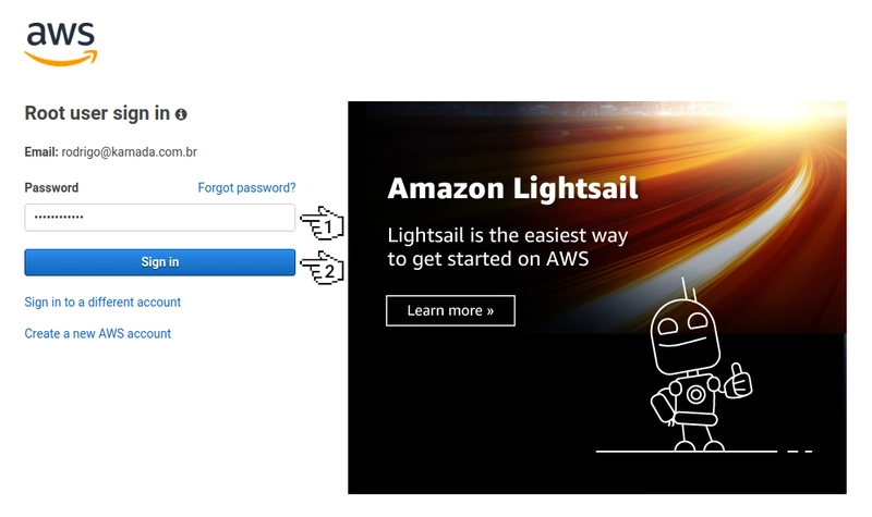 Amazon Cognito - Root 用户登录