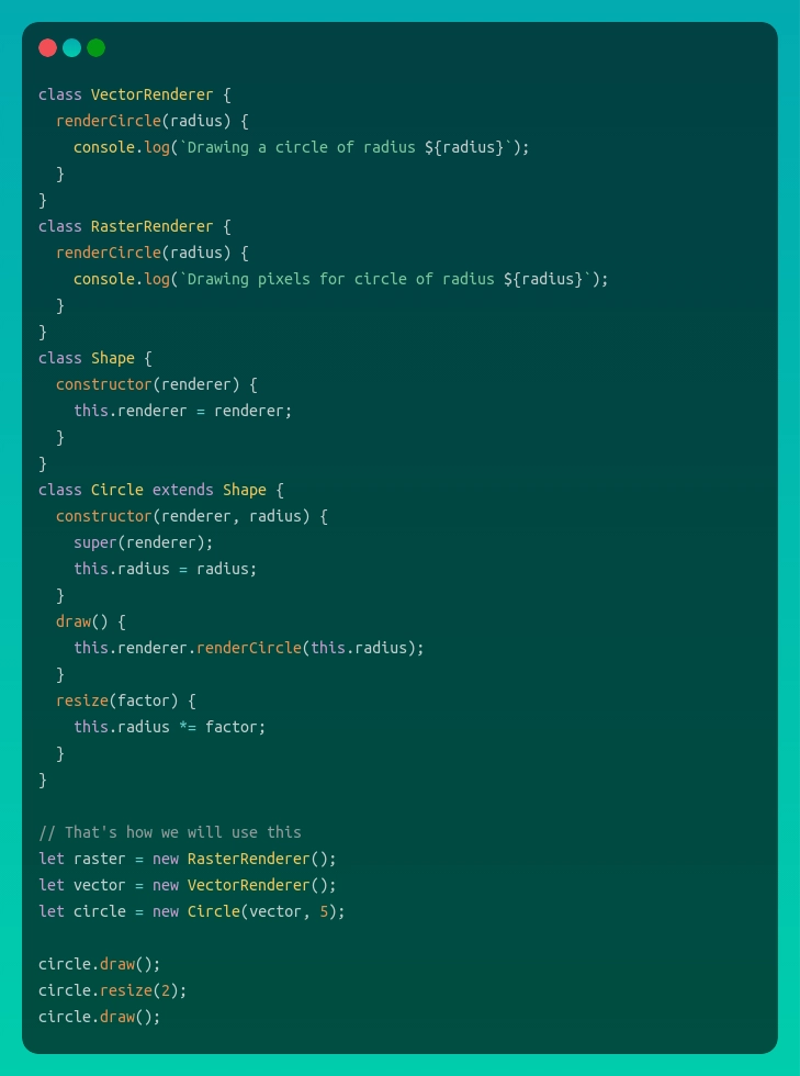 Javascript Bridge 结构设计模式