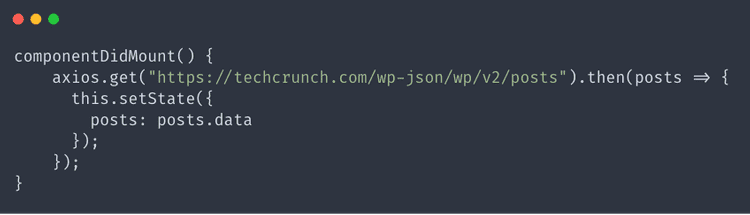 为 React js 组件添加 componentDidMount 生命周期方法