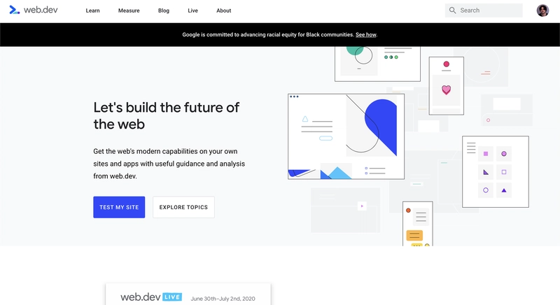 Web.dev 截图