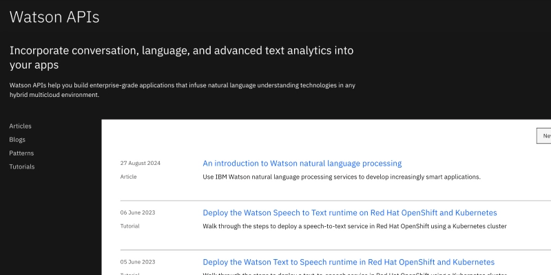 BM Watson API