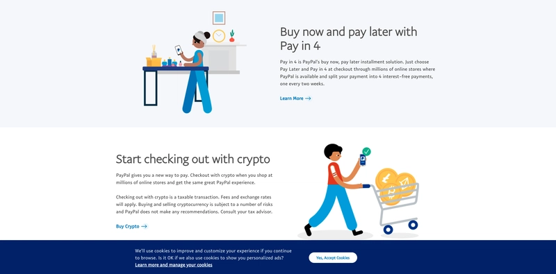 Paypal 网站部分