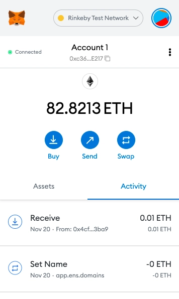 Metamask 钱包