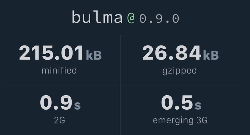 Bulma CSS 框架比较