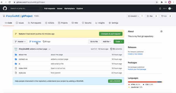 GitHub 删除