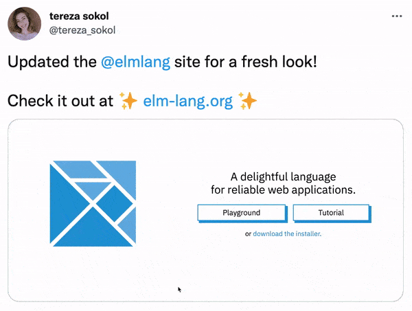 Elm lang 网站的更新
