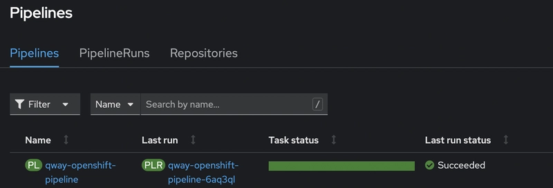 创建 OpenShift 流水线