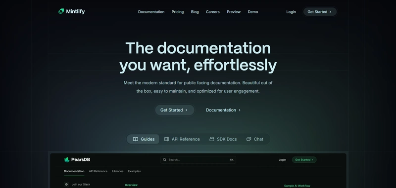 Mintlify 网页