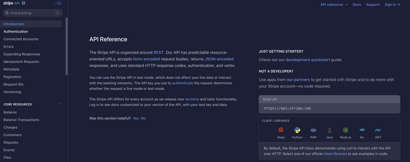 Stripe API