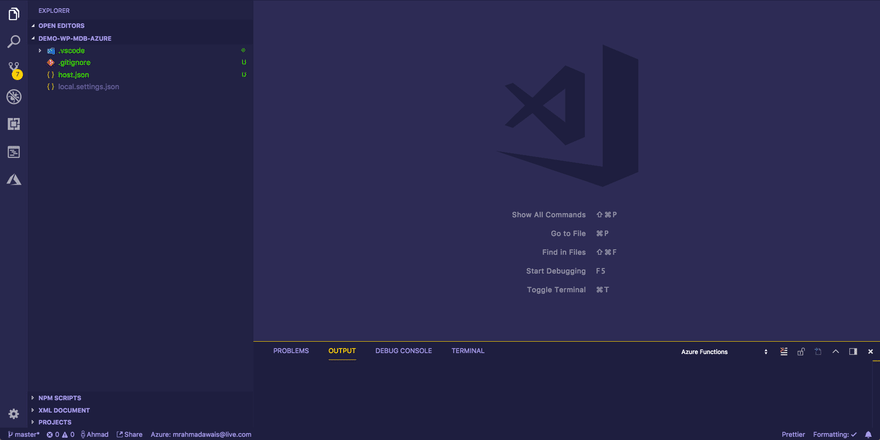 MongoDB Atlas、Microsoft Azure 和无服务器函数的 GIF