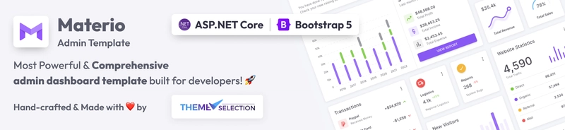 Materio ASP.Net Core 管理模板
