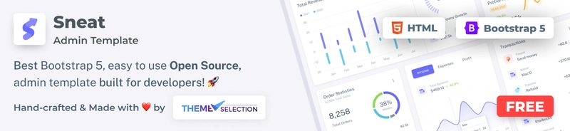 免费的 Bootstrap 5 HTML 管理模板