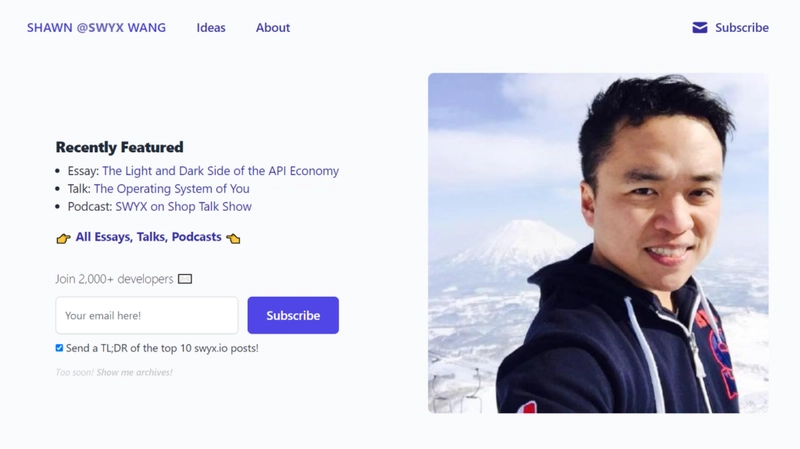 Shawn Wang 的开发者投资组合