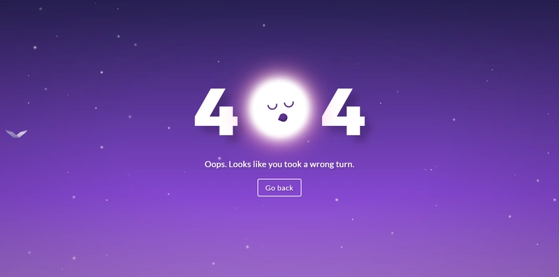 演示图像：CSS 404 页面 - 前端解决方案