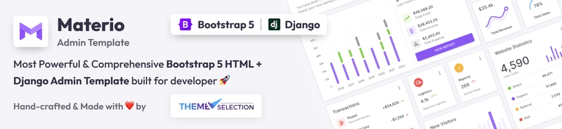 Materio Django 管理模板