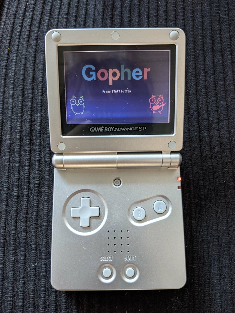 GBA SP 上的 Gopher
