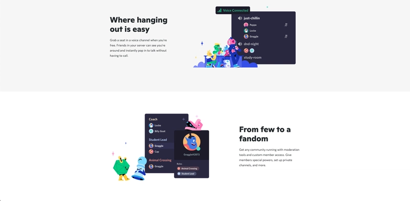 Discord 网站部分