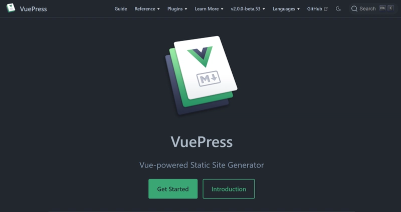 VuePress静态网站生成器