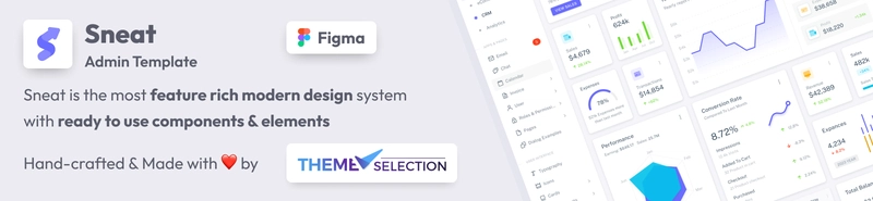 Sneat Figma 仪表板 UI 套件