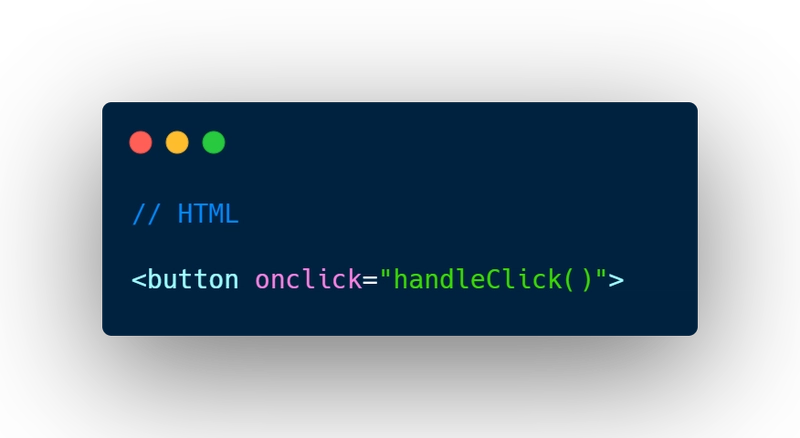 HTML 中的事件处理