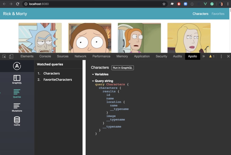 Apollo DevTools 查询