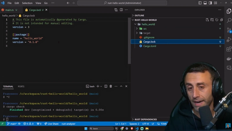 Hello world - Rust 编程教程