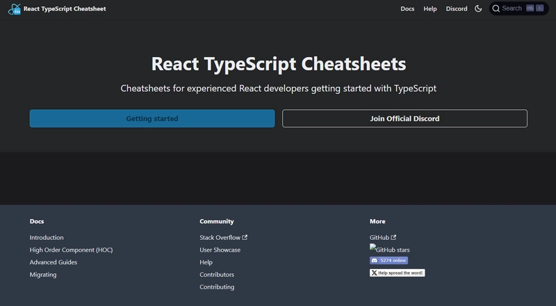 React Typescript 速查表