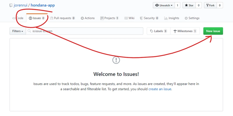 GitHub 的 repo Issue Tab 中