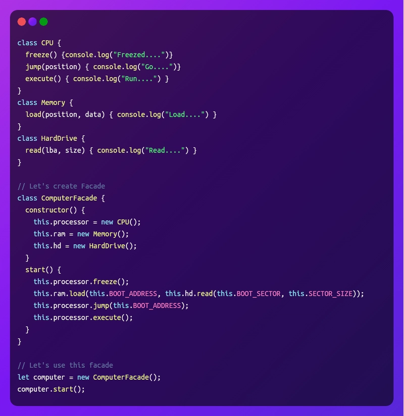 JavaScript 外观模式