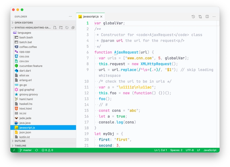 Snazzy Light VS Code 主题