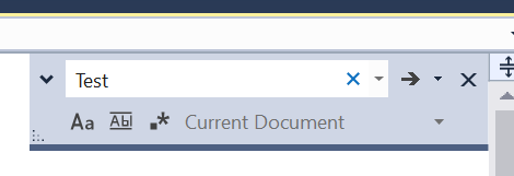 在当前文件中搜索。