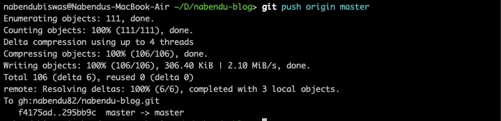 推送到 github