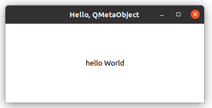 QMetaObject 示例应用程序