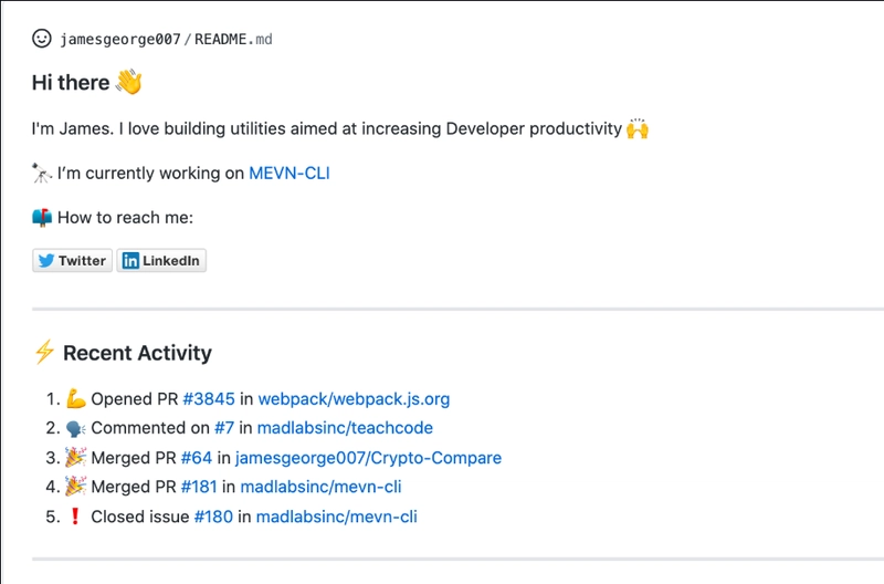 github-activity-readme