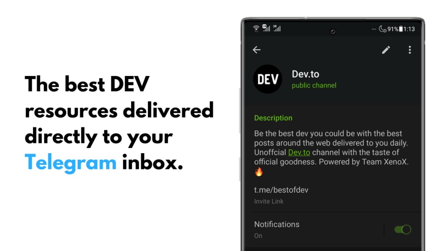 Dev Telegram 频道非官方 gif