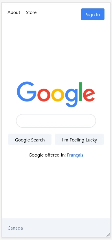 Google 定制主页移动版
