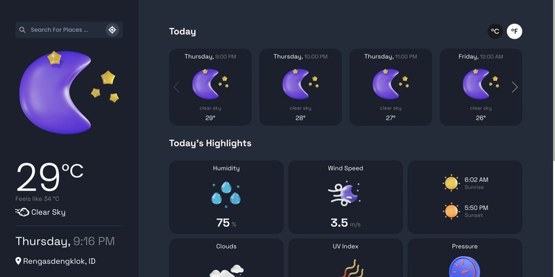 React 天气应用