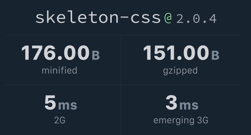 骨架 CSS 框架